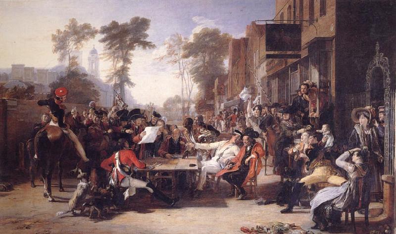 Sir David Wilkie Chelsea Pensioners Reading the Gazette of the Battle of Waterloo China oil painting art